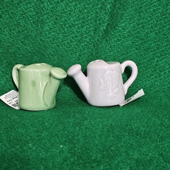 Watering Can Salt & Pepper Shakers from Cracker Barrel - Picture 1 of 9